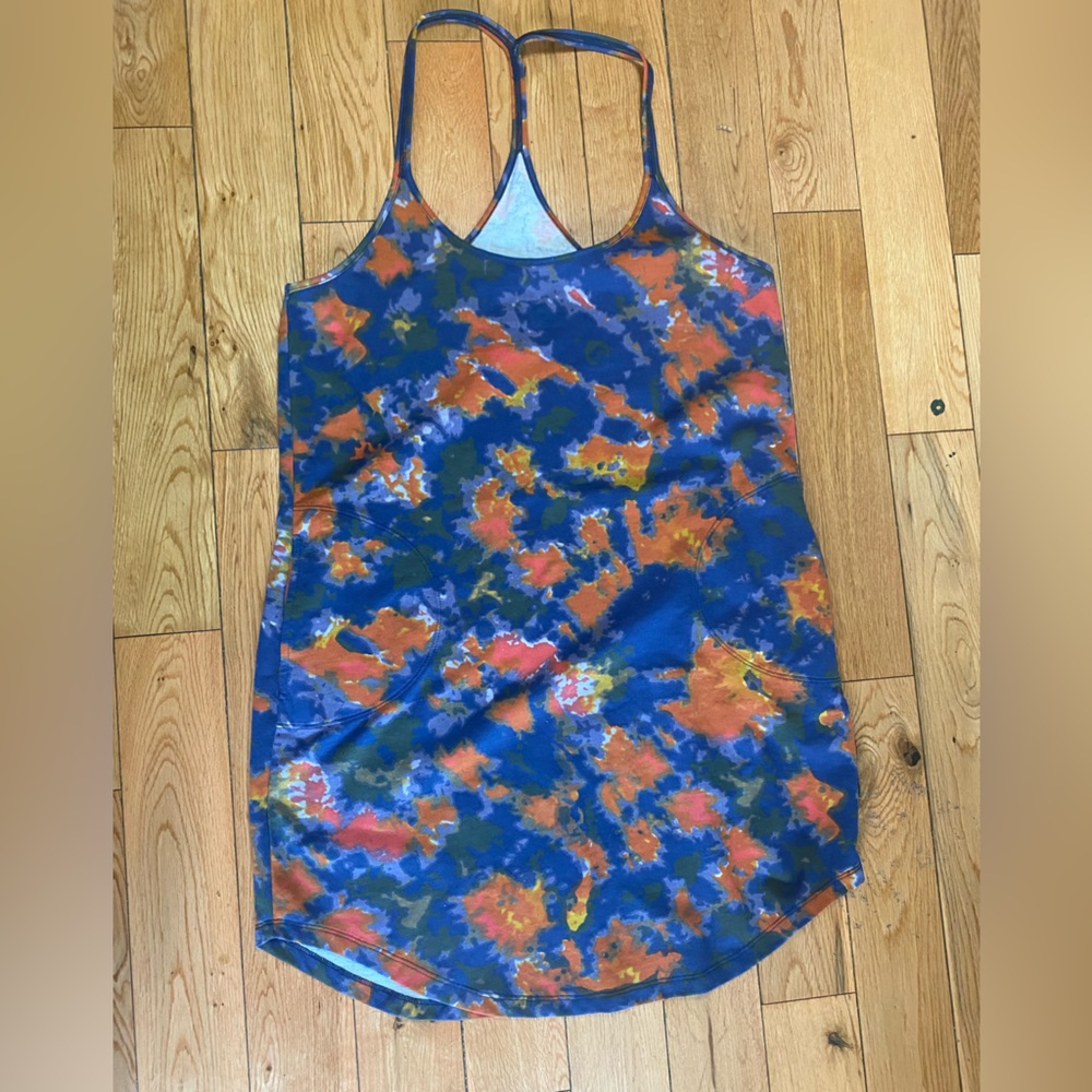 Tie dye oversize tank top